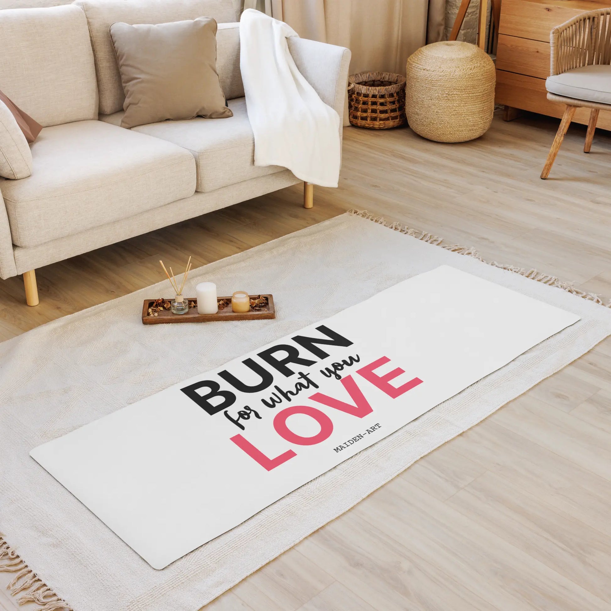 Burn for What You Love Yoga / Mindfulness Mat - Yoga Mat