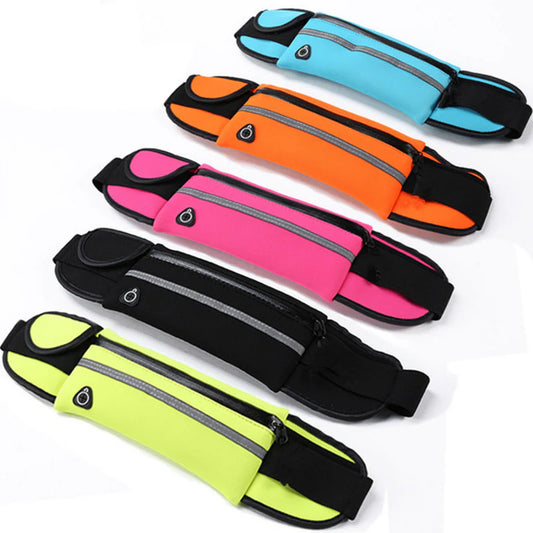 Jupitergear Sports Running Belt and Travel Fanny Pack for Jogging, Cycling and Outdoors with Water Resistant Pockets